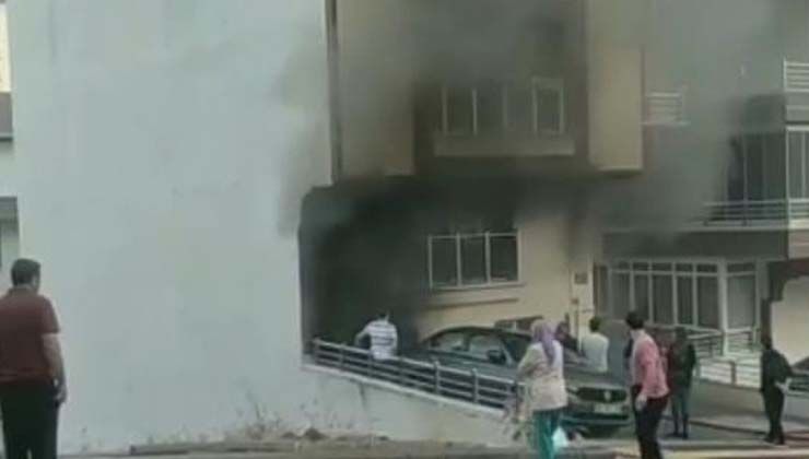 Eşiyle tartıştı evini ateşe verdi