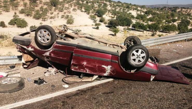 Adıyaman’da araç takla attı, 4 kişi yaralandı