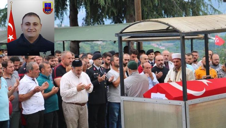 Kazada hayatını kaybeden jandarma er Hüseyin Kenan son yolculuğuna uğurlandı