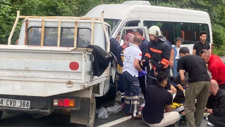 Trabzon’da trafik kazası: 3’ü ağır 5 yaralı