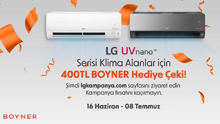 Yaz serinliği de yaz alışverişi de LG’den