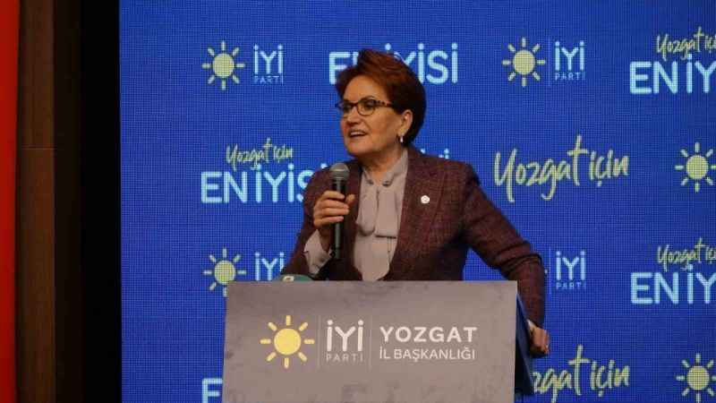 İYİ Parti Genel Başkanı Akşener: "En düşük emekli maaşı asgari ücret kadar olmalıdır"