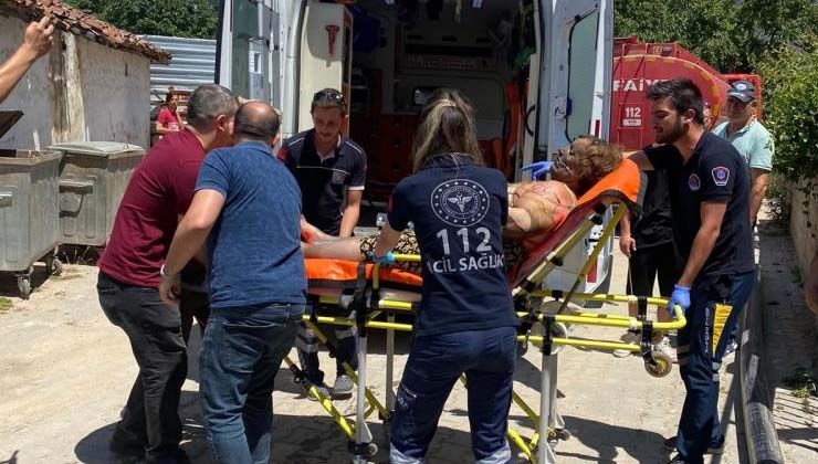 Edirne’de cinnet geçiren genç annesini ve evi benzin döküp yaktı