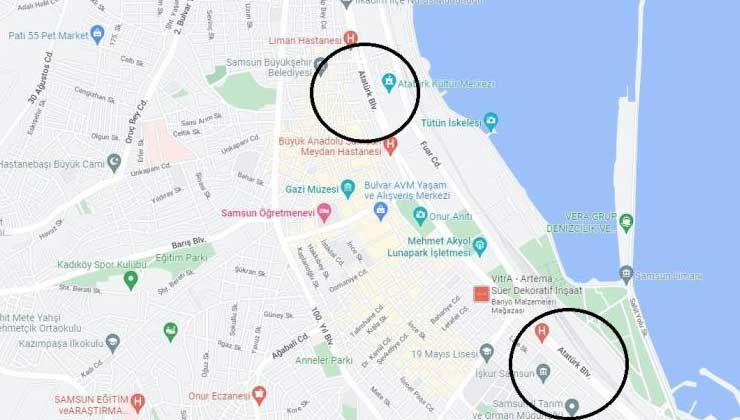 Google hatadan döndü: Atatürk Bulvarı yeniden haritalarda