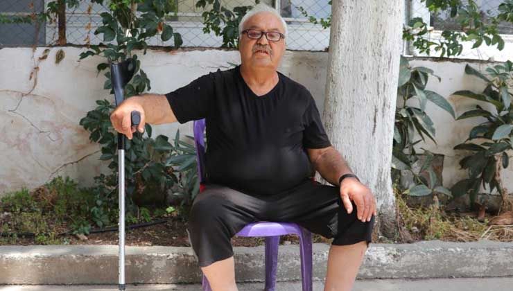 Otobüs şoförü, trafikte tartıştığı engelli Kıbrıs gazisi Kasım Aydın’ı darp etti