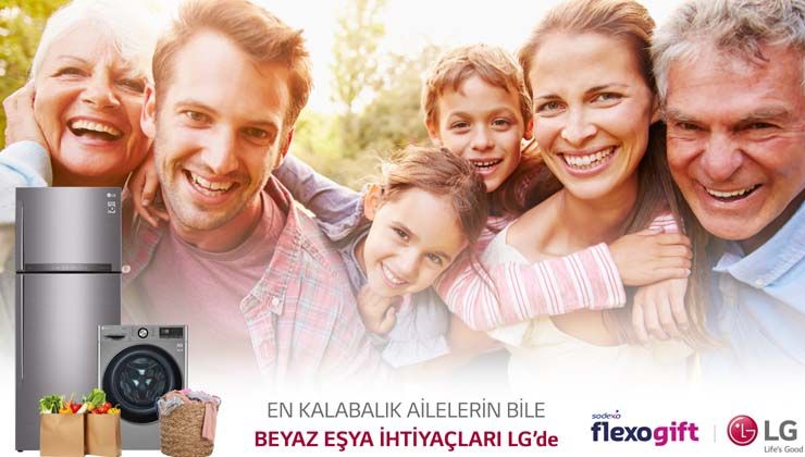 LG Beyaz eşya alanlara Sodexo Flexogift hediye kodu