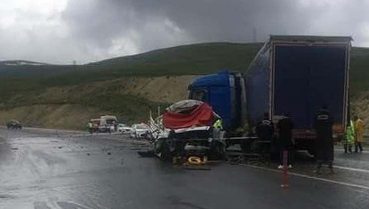 Erzurum’daki kazada Faruk Beyazbulut ve Muharrem Özdemir hayatını kaybetti