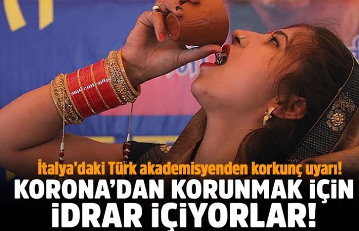 Koronadan korunmak için idrar içtiler!