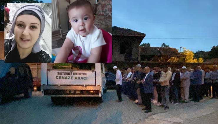 Eşi tarafından öldürülen Yasemin Öztürk ve 3 yaşındaki çocuğu yan yana defnedildi
