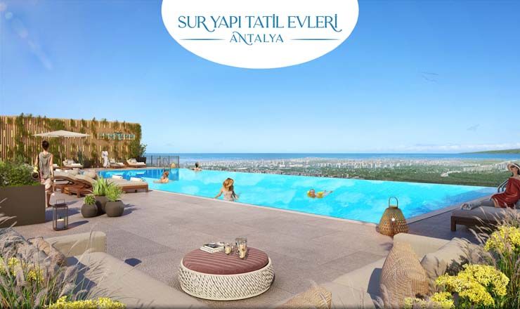 1 hafta fiyatına ömür boyu tatil Sur Yapı Tatil Evleri Antalya’da