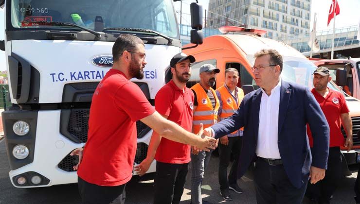 Kartal Belediyesi Sivil Savunma Uzmanlığı Ekipleri Marmaris yangını için yola çıktı