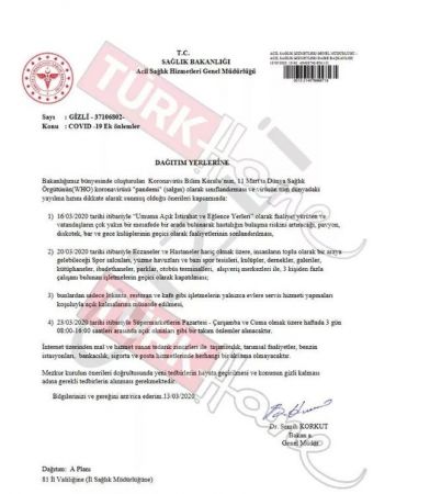 Sahte genelge hakkında açıklama