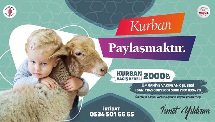 Ümraniye Belediyesi kurbanları ihtiyaç sahiplerine ulaştıracak