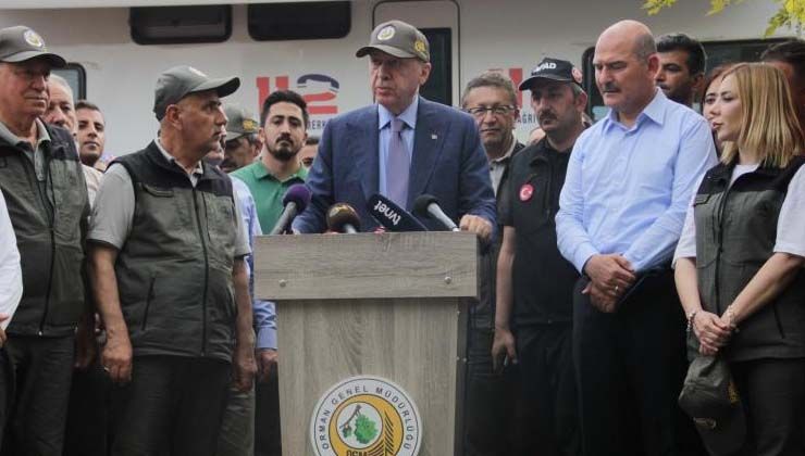 Erdoğan: Yangın büyük oranda kontrol altına alındı