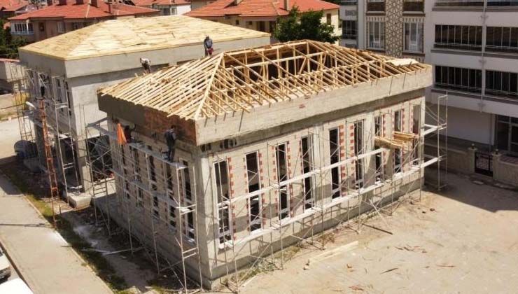 Sorgun Belediye Başkanı Mustafa Erkut Ekinci’nin projesini çizdiği halk kütüphanesi için geri sayım