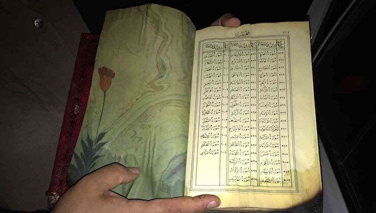 Görenleri duygulandıran olay: Şehidin evinde çıkan yangında Türk bayrağı ve Kur’an-ı Kerim yanmadı