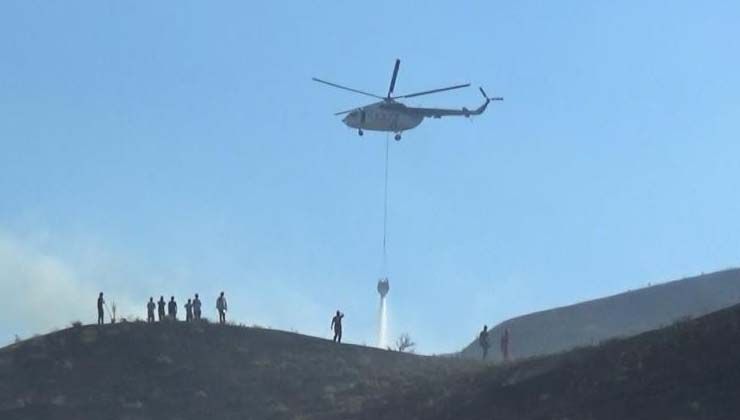 Manisa’da korkutan yangın: Yangına havadan ve karadan müdahale edildi