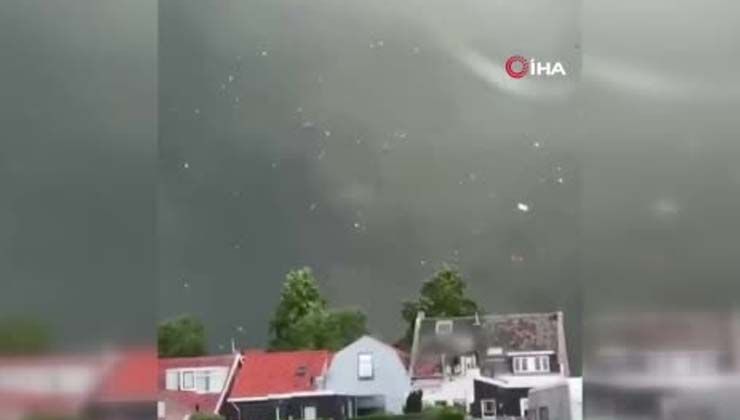 Hollanda’da hortum: 1 ölü, 10 yaralı