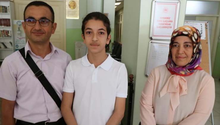 Aksaray’da İbrahim Sesci LGS’de 500 tam puan aldı