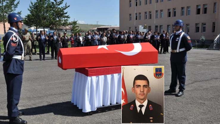Kazada hayatını kaybeden Astsubay Mustafa Gümüş’ün cenazesi memleketine gönderildi