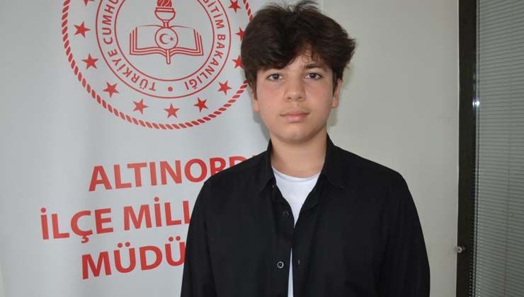 Ordu’da Ömer Faruk Uğurlu LGS’de 500 tam puan aldı