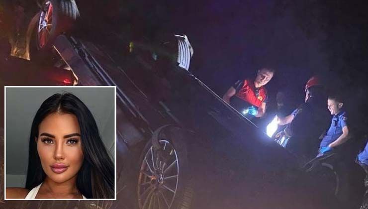 İngiliz televizyon yıldızı ile erkek arkadaşı Bodrum’da kaza yaptı