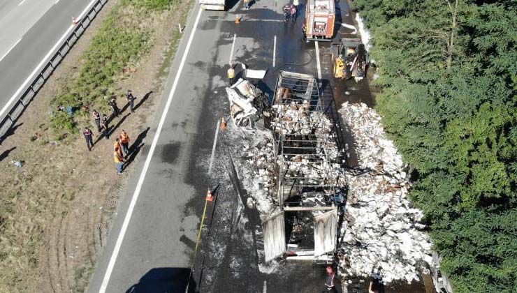 İki tır çarpıştı, Musab Bişi hayatını kaybetti