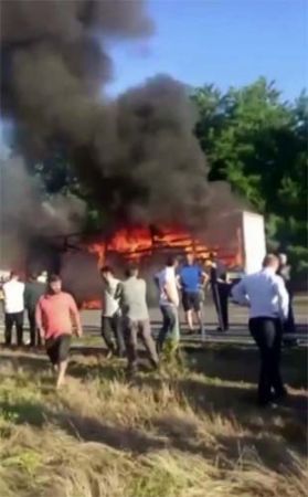 İki tır çarpıştı, Musab Bişi hayatını kaybetti