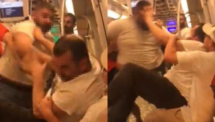 Kadıköy metroda alkol kavgası