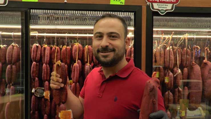 Gurbetçiler pastırma ve sucuk satışlarını artırdı
