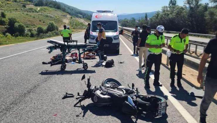 Bilecik’te tıra arkadan çarpan motosikletin sürücüsü hayatını kaybetti