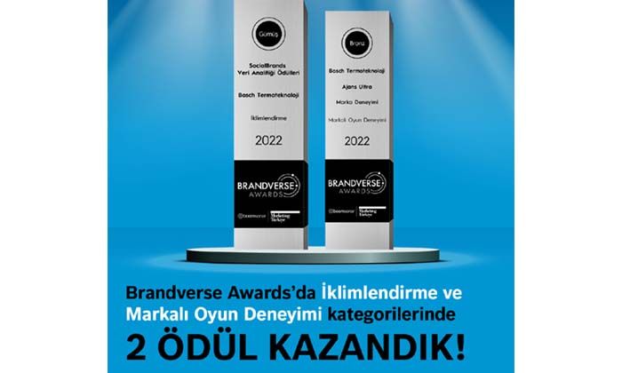 Bosch Termoteknoloji’ye Brandverse Awards’tan iki ödül