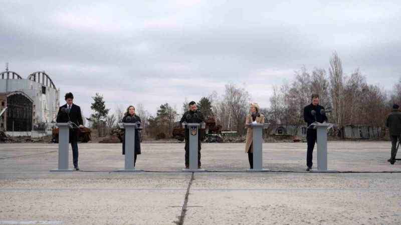 Rusya-Ukrayna Savaşının ikinci yıl dönümünde Batılı liderler Ukrayna’da