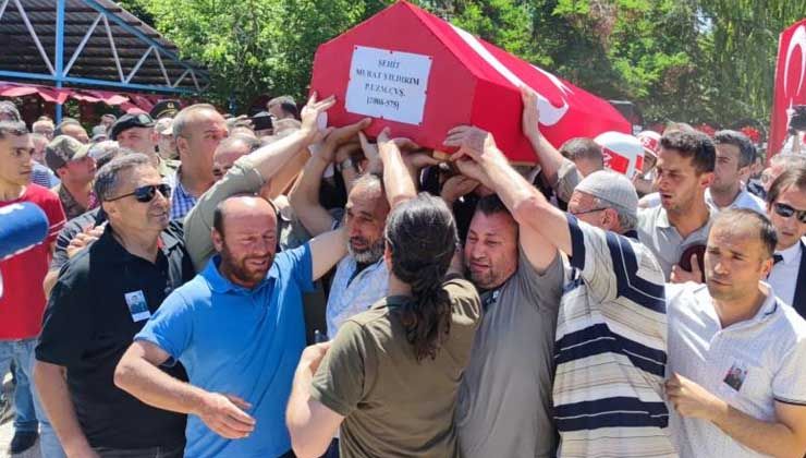 Şehit Piyade Uzman Çavuş Murat Yıldırım son yolculuğuna uğurlandı