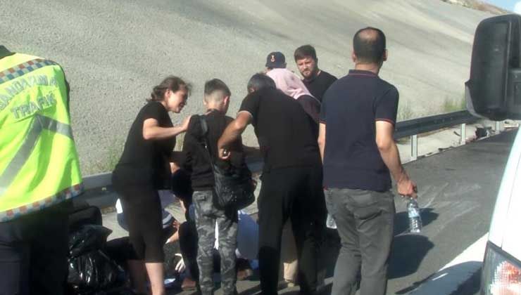 Türkiye’ye bayramlaşmaya gelmişlerdi, kaza geçirdiler