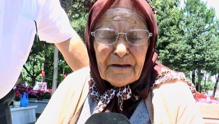 96 yaşında şehit torununa koştu