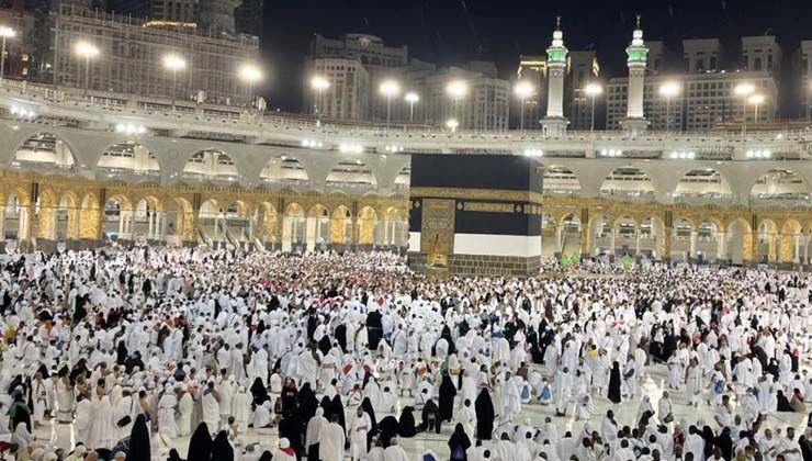 Hacılar, veda tavafı yaptı