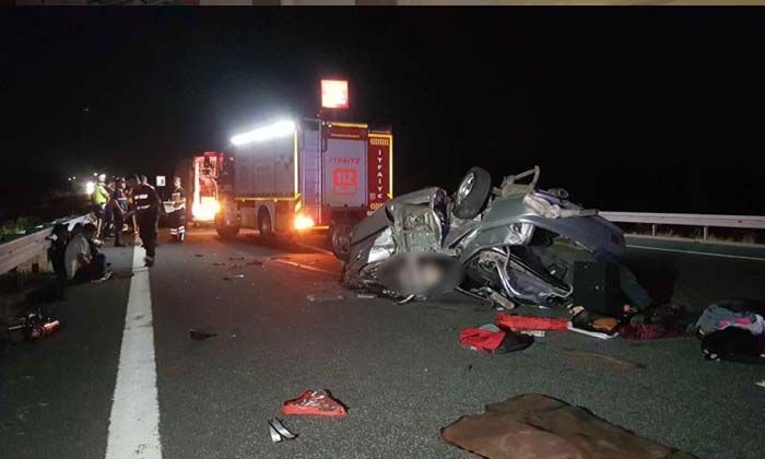 Balıkesir’deki kazada Tolunay Acar, Niyazi Dönmez ve Berkay Deniz hayatını kaybetti