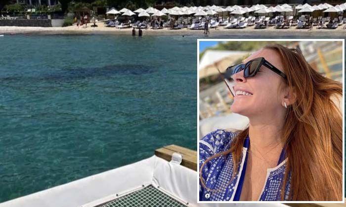 Lindsay Lohan Bodrum’da balayı yapıyor