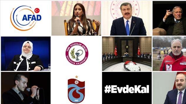 Koronavirüsten korunmak için sosyal medyadan “#EvdeKal” çağrısı yükseliyor