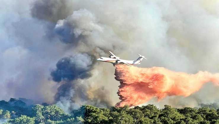 Fransa’nın güneyinde büyük yangın! 1500 hektar kül oldu