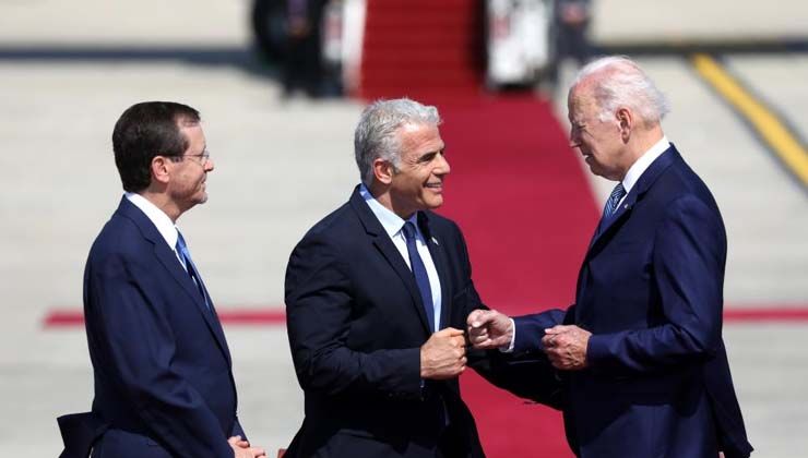 Biden, İsrail’de törenle karşılandı