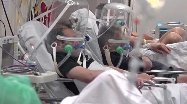 Fotoğraflar korkunç… İtalya’dan korona koğuşu manzaraları!