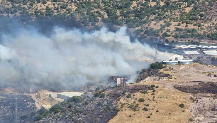 Bergama yanıyor! Yangın süt işletme tesisine sıçradı