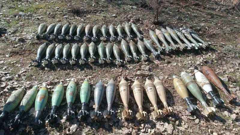 Pençe-Kaplan Operasyonu bölgesinde çok sayıda mühimmat ele geçirildi Pençe-Kaplan Operasyonu bölgesinde çok sayıda mühimmat ele geçirildi