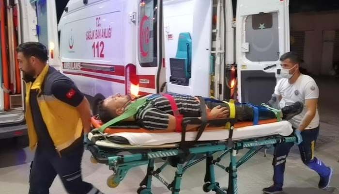 Evine araç garajından girerken hastanelik oldu