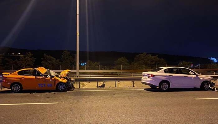 İstanbul’da taksi iki mandaya çarptı: 1 ölü, 2 yaralı