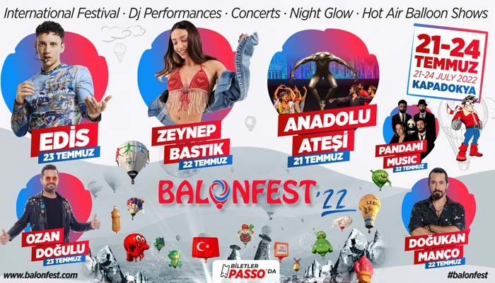 Uluslararası Kapadokya Balon Festivali “BalonFest’22” yine rengarenk