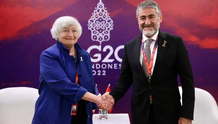Bakan Nebati, ABD Hazine Bakanı Yellen ile görüştü