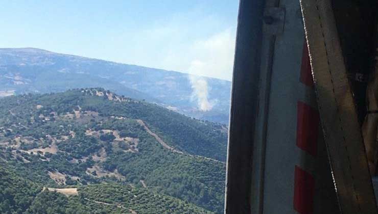 Akhisar’da çıkan yangın kontrol altında